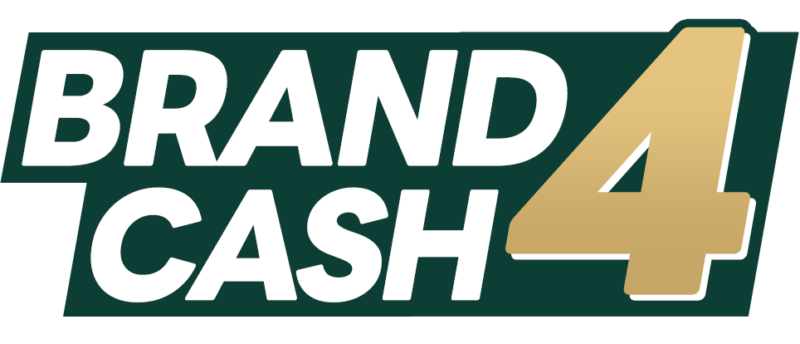โลโก้ Brand4Cash สีเขียวทอง Money2Plus.com รับจำนำสินค้าแบรนด์เนมทุกชนิด รับซื้อ ให้ราคาสูง ปลอดภัย ได้เงินทันที ใกล้งามวงศ์วาน