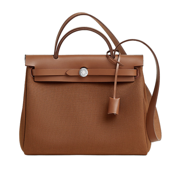 กระเป๋า Hermès Herbag สีน้ำตาลพร้อมสายสะพาย Money2Plus.com รับจำนำกระเป๋าแบรนด์เนม รับซื้อให้ราคาสูง ปลอดภัย ใกล้แจ้งวัฒนะ