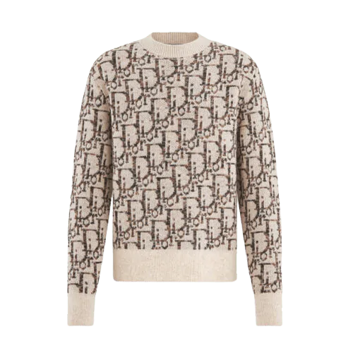 เสื้อสเวตเตอร์ Dior Oblique ลายโมโนแกรมสีครีม Money2Plus.com รับจำนำเสื้อผ้าแบรนด์เนม รับซื้อให้ราคาสูง ปลอดภัย ใกล้บางรัก