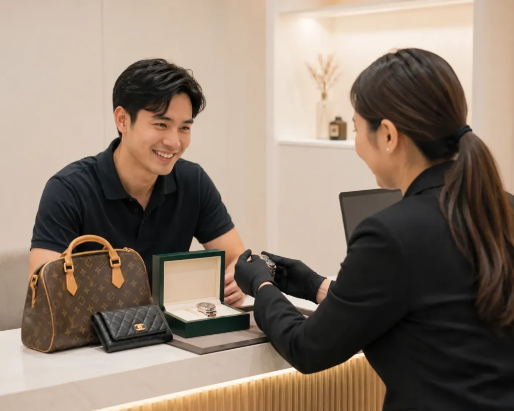 customer selling brandname items at brand4cash