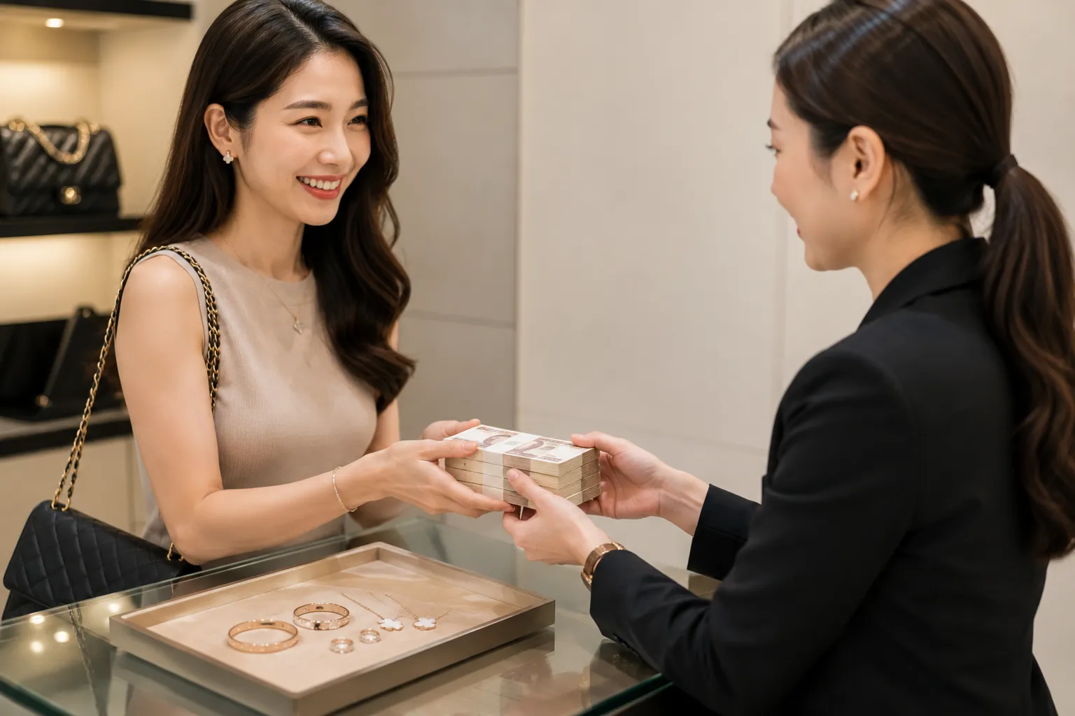 รับซื้อเครื่องประดับแบรนด์เนม 8 ลูกค้ารับเงินสดทันทีหลังขายเครื่องประดับแบรนด์เนมกับ Brand4Cash บริการรับซื้อเครื่องประดับแบรนด์เนมให้ราคาสูง