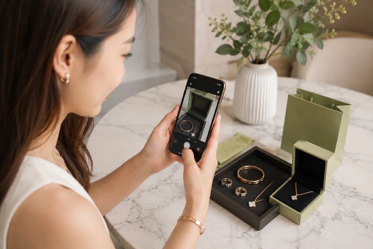 รับซื้อเครื่องประดับแบรนด์เนม 5 ลูกค้าส่งรูปเครื่องประดับแบรนด์เนมผ่าน LINE เพื่อประเมินราคารับซื้อเครื่องประดับแบรนด์เนมฟรี