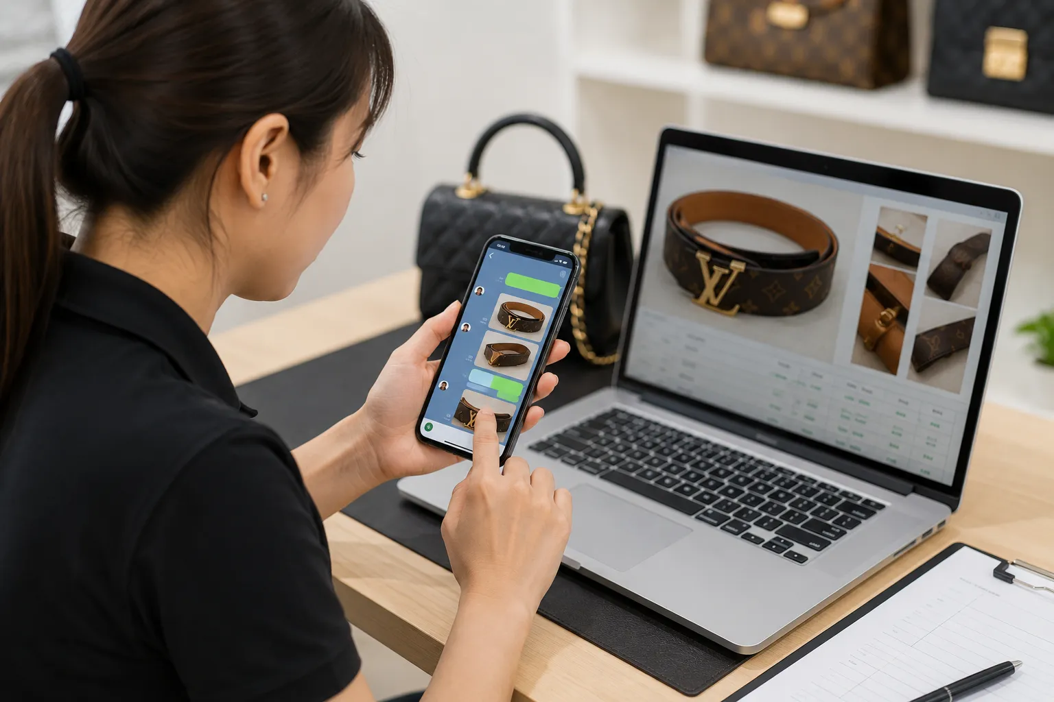 รับซื้อเข็มขัดและแอ็กเซสซอรี 25 พนักงานจะตรวจสอบข้อมูลและแจ้งราคาผ่านไลน์