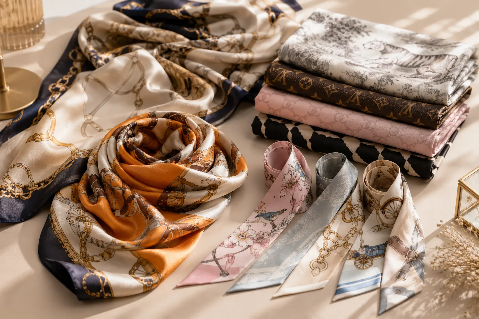 รับซื้อเข็มขัดและแอ็กเซสซอรี 19 รับซื้อ ผ้าพันคอ Scarf Twilly